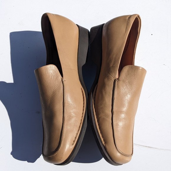 RockPort Tan leather loafers, slip on shoes 8.5W - Picture 10 of 11